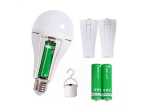 Лампа акумуляторна світлодіодна 15 W E27 + 2 акумулятори 18650 E27 15W800*2