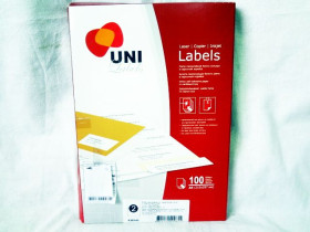 Етикетки самоклейки UNI Labels.A4.210*148.5мм,2шт на аркуші