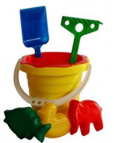 01-102 Н-р для песка - ведерко (14,5см) + 6 предм.(10шт)