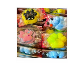 Таба лапка меховая #326 сквиш антистресс 7см (16шт)