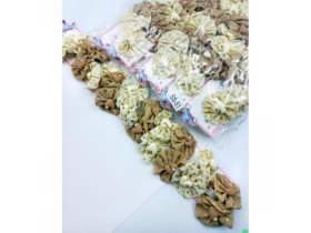 Резинка для волосся, бежева, набір 2 шт., арт. 02-94 (10 уп.)