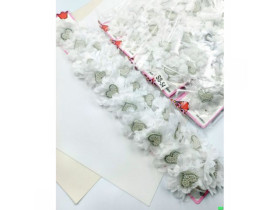 Резинка для волосся, біла, набір 2 шт., арт. 02-92 (10 уп.)