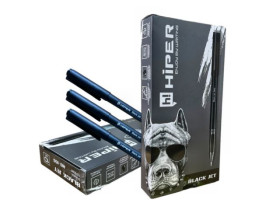 Ручка гелева Hiper Black Jet GEL HG-155 1.0mm синя (10шт)
