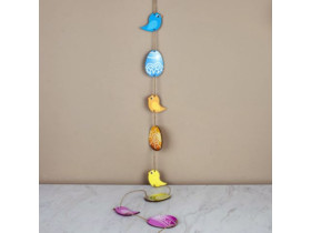 Гірлянда великодня з писанками та пташками 7159-2