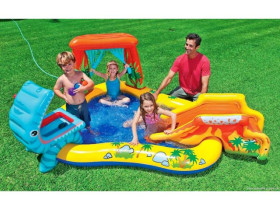 Ігровий центр 57444 NP (2шт) Динозаври 249х191х109см,душ,горка