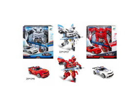 Трансформер 38-29 (24шт) Поліцейський спорткар, в кор-ці
