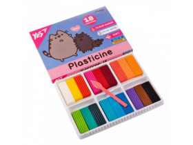 Пластилін Yes, 18 кол., 360г "Pusheen" 540695