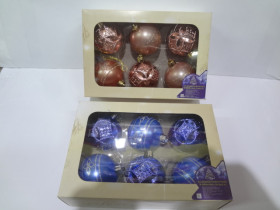 Шари ялинкові 8964, 6см 6шт/наб (48наб)