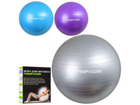 М\'яч для фітнесу-65см M 0276 U/R (12шт) Фітбол, гума, 900г, 3 кольори,кор,17,5-23-8см