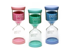 Годинник пісочний, 60хв, 15см, скляний, 7-15, 577141