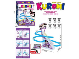 Трек 2021-18 на батарейках, автоматический подъемник, подсветка, музыка, USB кабель, герои, 26*20*6см