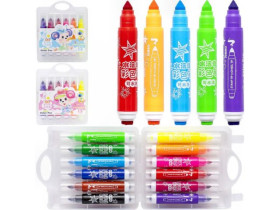 Фломастер дитячий 12 кольорів JUMBO 209-12 зі штампиком