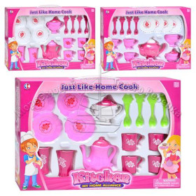 Посуда 3676 AC (24шт) 3 вида (чайный сервиз), в кор-ке, 46-32-7см