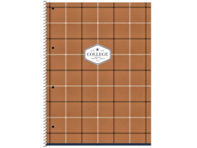 Зошит *Школярик* А4 6702К кл.пруж.мат.лам.крем 80арк.(36)