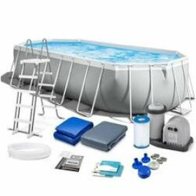 Intex Басейн каркасний 26798 NP 610*305*122см фільтр-насос 5 678 л/год сходи тент підстилка