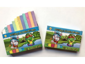 Крейда кол.12кол прямокутна 12539 Тетрада (72шт)