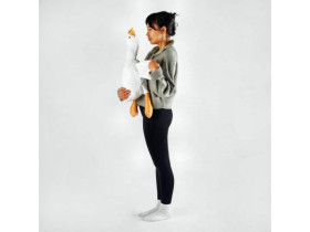 М’яка іграшка "Гусак-обіймак" 15049 (20) розмір 70 см, колір білий, наповнювач холофайбер