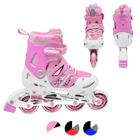 Самокат BB 4-001 (6шт) 6 видов, алюм, 34-11см, руль 75см,  колеса 3шт, 90см, ПУ, свет, звонок