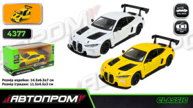 Машина метал АВТОПРОМ 4377 (96шт/2) 1:43 BMW M4 GT3,відкр. двері,коробка 15*7*7см