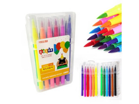 Фломастери-пензлики 12 кол, 1030-12 в пластикова уп., 104-14 Імп (36шт) 064149