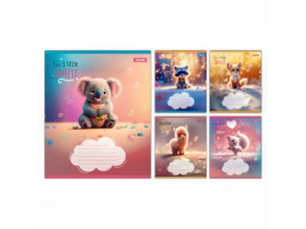 Зошит 12арк, у клітинку,1 Вересня/Yes, в асортименті (25/500)