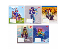 Зошит 24арк, у клітинку,1 Вересня/Yes, в асортименті (20/320)