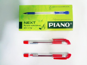 Ручка масл.PT-175 Piano Next 4км червона (12/144)