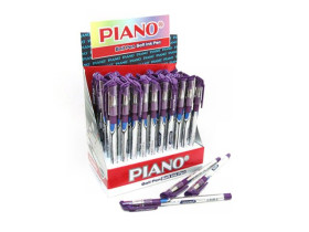 Ручка масл.PТ-195-C Piano фіолетова 0,7мм (50шт)