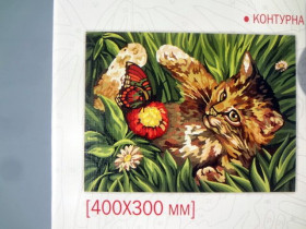 03-03 Картина по номерам, кисточка+краски 30*40см Данко Тойс