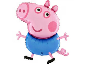 Фольгована куля "Свинка Джордж", 30" (Grabo)