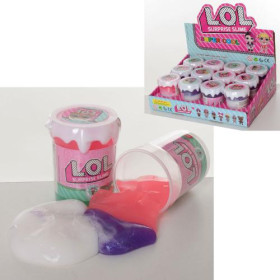 Лизун MK 3835-2 (144шт) LOL баноч.с крыш.7,5см,глиттер,12 в дисплее