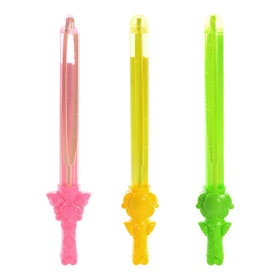 Мыльные пузыри M 2462 (192шт) меч, 2 вида,в шарике,28-4-3см