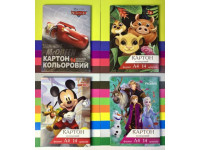 "Т" Картон кол.А4 14кол.14арк.Disney (20шт)