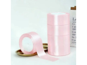 Стрічка атласна 4см св-рожева №8 (5шт)