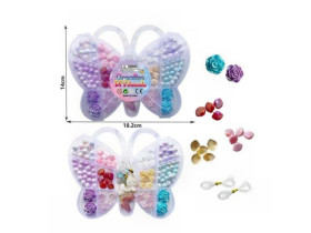 Набір бісеру N 105-2 (168/2) "Метелик", прикраси, нитка для плетіння, у коробці