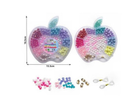 Набір бісеру N 107-1 (168/2) "Яблуко", прикраси, нитка для плетіння, у коробці