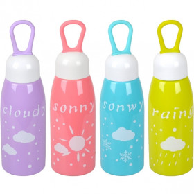 Пляшка для води "С", з гумкою, 500 мл