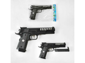 Пістолет 1058 А 1 (144) на пульках, 23 см, у пакеті