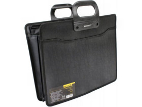 Портфель B4, 3+1 відділення, чорний, SOZ 5244