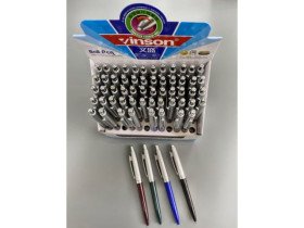 Ручка Vinson 8286 синя, автоматична (60/2400) 001842