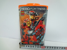 Конструктор BELA 9910-15 (72шт) HERO FORTRESS, 6 видов, в колбе, 18-10-6см