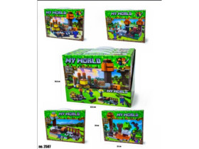 Конструктор 4 вида MINECRAFT MG2507 (230-245 ДЕТАЛЕЙ) 30*24*5см