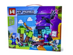 Конструктор MINECRAFT MG1383 (457 ДЕТАЛЕЙ) 37*30*5см