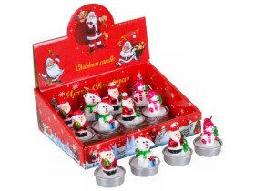 Новорічні свічки Дід Мороз, Мишка 5см 10-80 (12шт)