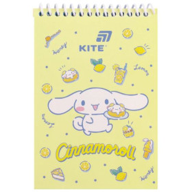 Блокнот Kite-196 А6 пласт. сп., CR26-196 Cinnamoroll, 48л.CR26-196