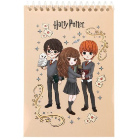 Блокнот Kite-196 А6 пласт. сп., HP26-196 Harry Potter, 48л.HP26-196