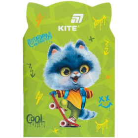 Блокнот Kite-461 мягкая обк., Skate cat K25-461-1, 48 л.K25-461-1