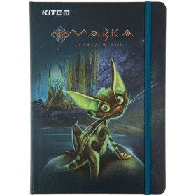 Блокнот Kite-466 A5, соч. обкл., на резинку MA22-466, 80 л.