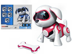Робот-песик 961 (12) LED-підсвічування, мелодії, пісні,вбудований акум. DC3.7V, реагує на дотик