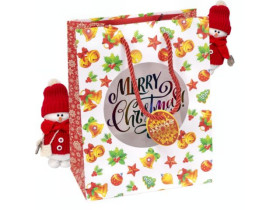 Сумка подарункова новорічна, 18×23×10 см, арт. 21278 (10 шт.)